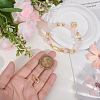 2Pcs Brass Spring Gate Rings KK-BBC0024-20G-02-3