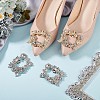 4Pcs 2 Colors Glass Rhinestone Shoe Decoration FIND-GO0002-28-4