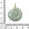 Natural Green Aventurine Carved Pendants G-C282-01G-3