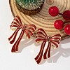 Bowknot Alloy Enamel Stud Earrings FS-WGE51B1-01-3