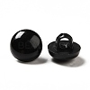 1-Hole Opaque Acrylic Shank Buttons BUTT-D011-B-01-4
