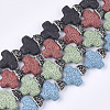 Synthetic Lava Rock Beads G-T120-01-1