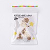 Baking Paint Glass Glass Seed Beads X-SEED-R026-C01-3