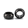 Frosted 201 Stainless Steel European Beads X-STAS-B020-13EB-2