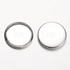 Tarnish Resistant Stainless Steel Plain Edge Bezel Cups STAS-M226-03C-2