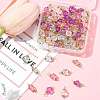 100Pcs Clear Acrylic Faceted Cube Connector Charms PALLOY-FS00042-01-8