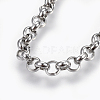 304 Stainless Steel Rolo Chain Necklaces NJEW-F242-12P-C-2