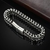 Punk Style 304 Stainless Steel Curb Chain Bracelets for Men WGFAED6-06-4