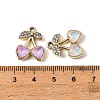 Alloy Rhinestone Pendants FIND-K032-34G-3
