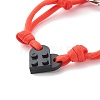 Polyester & Spandex Cord Bracelet Sets BJEW-JB06367-01-4