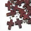 Natural Red Jasper Pendants G-T080-10-1