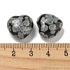 Natural Snowflake Obsidian Beads G-P531-A05-01-3