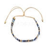Vintage Ethnic Style Adjustable Glass Tila Beaded Handmade Slider Bracelets for Women ZN9527-4-1