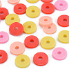 4 Colors Handmade Polymer Clay Beads CLAY-N011-032-35-1