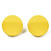 Spray Painted Iron Stud Earring Findings IFIN-N008-012D-2