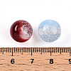 Two Tone Transparent Resin Beads RESI-N042-12mm-07-3