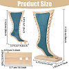 Foot Shaped Wood Anklet Storage Jewelry Rack ODIS-WH0106-23-2