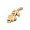 304 Stainless Steel Rhinestone Pendants LS-STAS-D300-01G-01-2