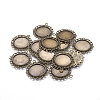 Zinc Alloy Pendant Settings for Cabochon & Rhinestone LS-PALLOY-A15290-AB-FF-1