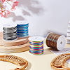   4 Rolls 4 Colors Gradient Color Polyester Chinese Knotting Cord OCOR-PH0001-84-6