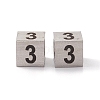 Tarnish Resistant 303 Stainless Steel European Beads STAS-G286-P03-2