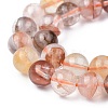 Natural Hematoid Quartz/Ferruginous Quartz Beads Strands G-F673-03-8mm-2