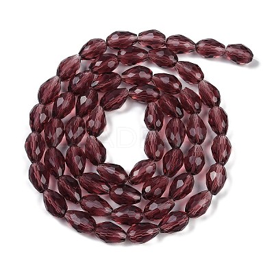 Transparent Glass Beads Strands EGLA-N013-T6mm-D03-1