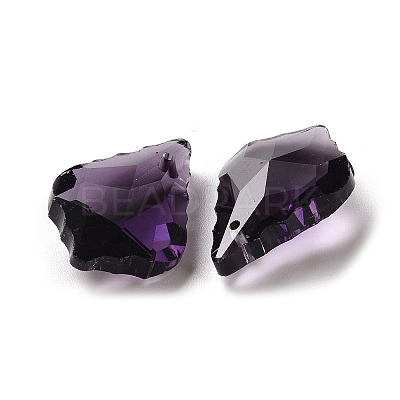 Faceted Glass Pendants GLAA-F068-C24-1