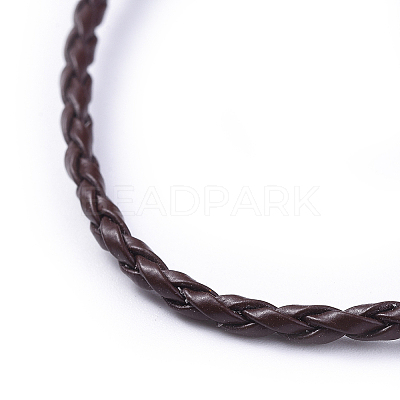 Trendy Braided Imitation Leather Necklace Making LS-X-NJEW-S105-002-1