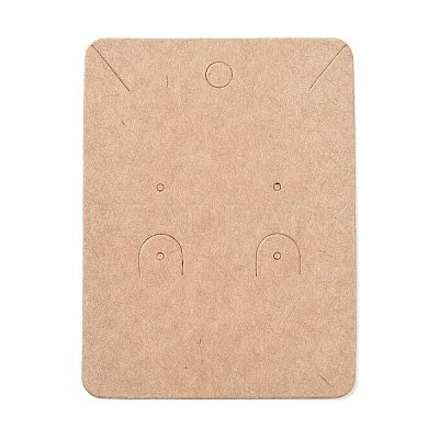 Blank Kraft Paper Jewlery Display Cards CDIS-G005-11-1