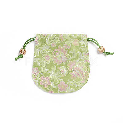 Chinese Brocade Sachet Coin Pouches ABAG-WH0023-17G-1