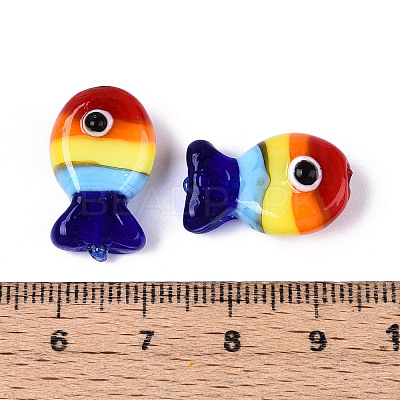 Handmade Lampwork Beads Strands LAMP-N036-15B-1