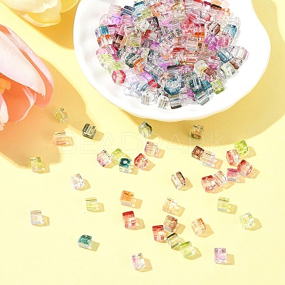 Spray Painted Glass Seed Beads SEED-FS0001-36-1