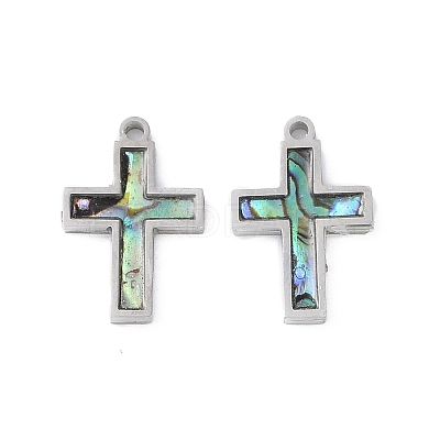 304 Stainless Steel Pendants STAS-S136-02P-02-1