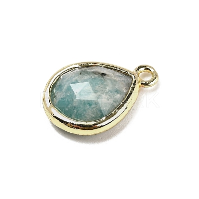 Natural Amazonite Faceted Pendants G-U019-05G-02-1