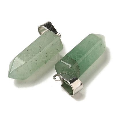 Natural Green Aventurine Pendants G-Z067-07P-13-1