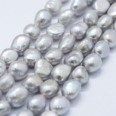 Natural Cultured Freshwater Pearl Beads Strands PEAR-K004-02A-1