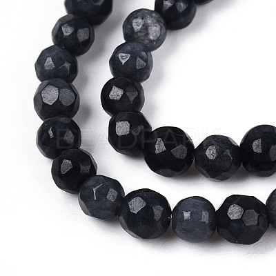 Dyed Natural White Jade Beads Strands G-T139-4mm-60-19-1