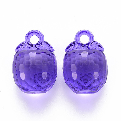 Autumn Theme Transparent Acrylic Pendants TACR-T024-04B-936-1