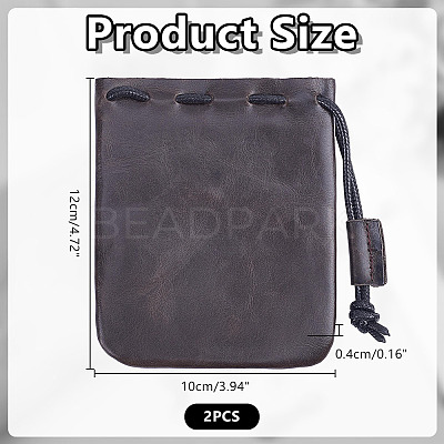Leather Drawstring Pouches Packaging Bags for Jewelry ABAG-WH0045-81A-1