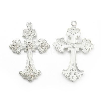 Alloy Rhinestone Cross Big Pendants LS-ALRI-1475-S-RS-1