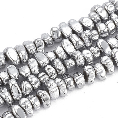Electroplate Non-magnetic Synthetic Hematite Beads Strands G-T061-102O-1