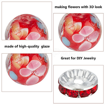 DIY Flower Beads Jewelry Making Finding Kits DIY-GO0001-80B-1