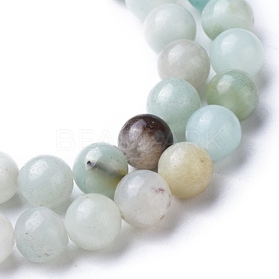 Natural Flower Amazonite Beads Strands G-D608-6mm-1