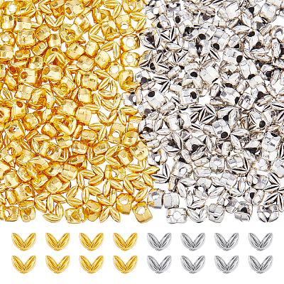 500Pcs 2 Colors Tibetan Style Alloy Beads FIND-FH0017-27B-1