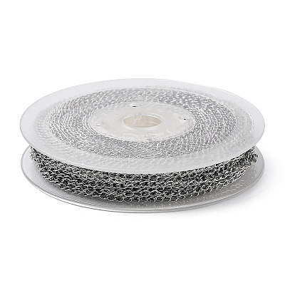Tarnish Resistant 304 Stainless Steel Cable Chains CHS-F006-01D-P-1