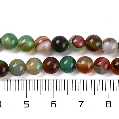 Natural Striped Agate/Banded Agate Beads Strands G-Z060-A01-A22-1