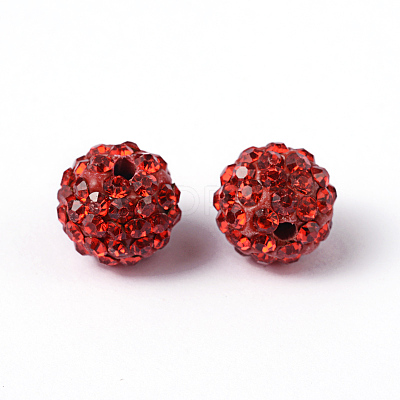 Pave Disco Ball Beads X-RB-A130-10mm-18-1