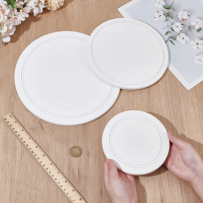 3Pcs 3 Styles Diatomaceous Earth Flower Pot Pads DIY-OC0014-84B-1