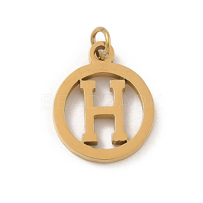 304 Stainless Steel Charms
with Jump Ring STAS-R001-02G-H-1